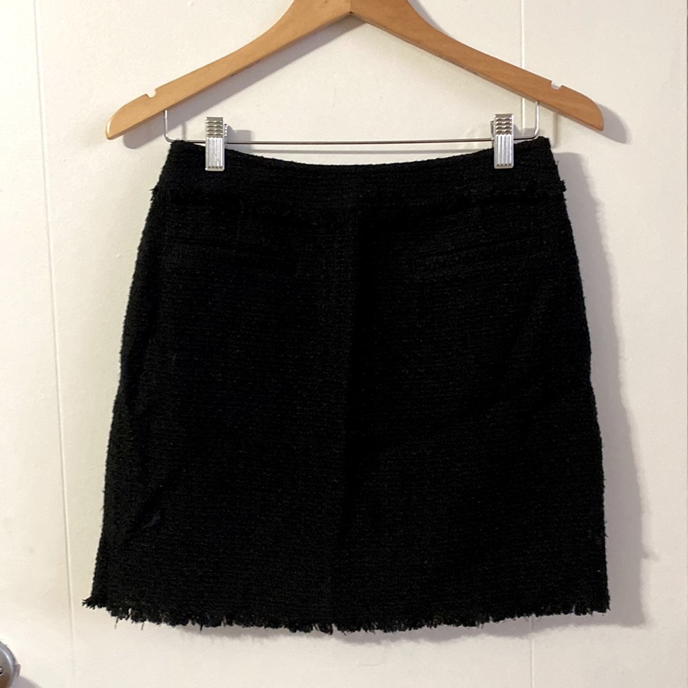 Black tweed a line skirt size 8